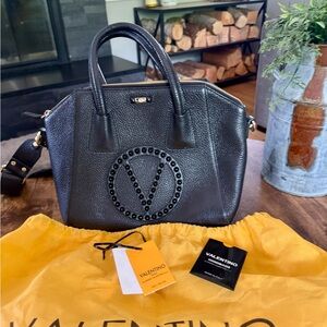 Valentino Black Large Leather Handbag